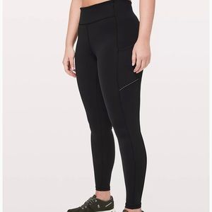 Black Lululemon speed up tight 28”